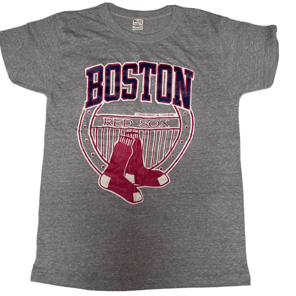 BOSTON RED SOX Men’s T-shirt Medium, Vintage Single Stitch 1988